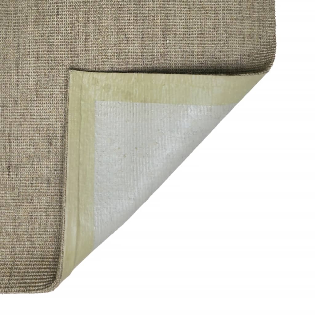 Tapete de sisal p/ poste arranhador 80x250 cm cinza-acastanhado