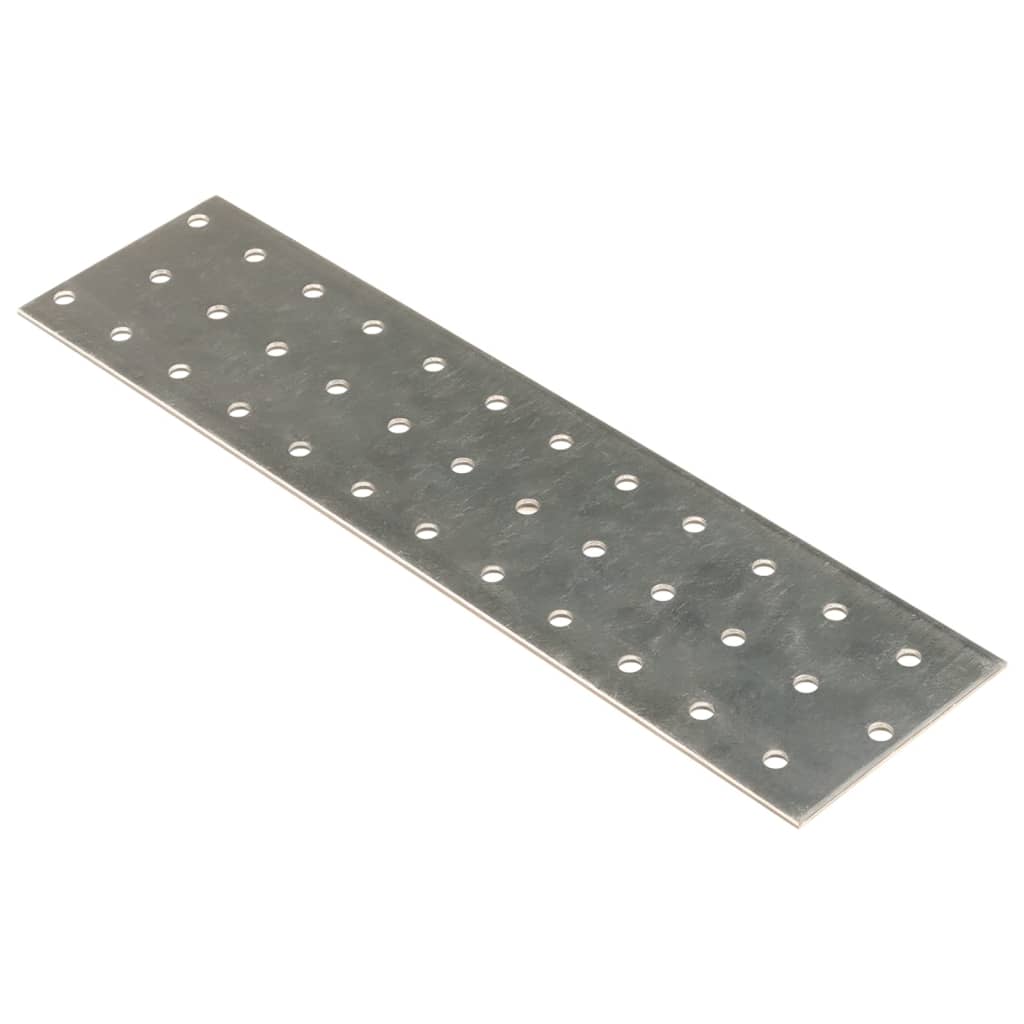 Chapas perfuradas 40 pcs 2 mm 240x60 mm aço galvanizado