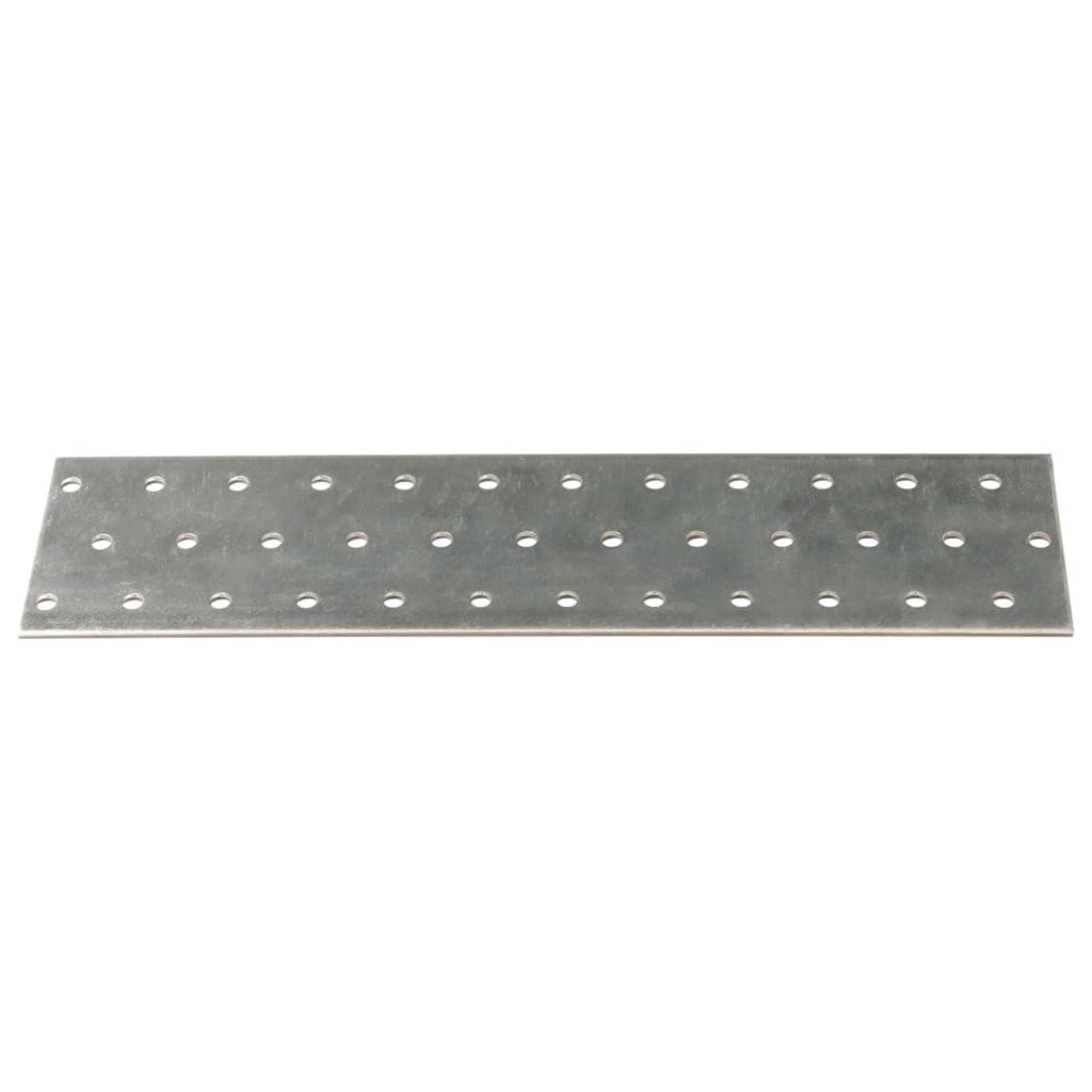 Chapas perfuradas 40 pcs 2 mm 240x60 mm aço galvanizado