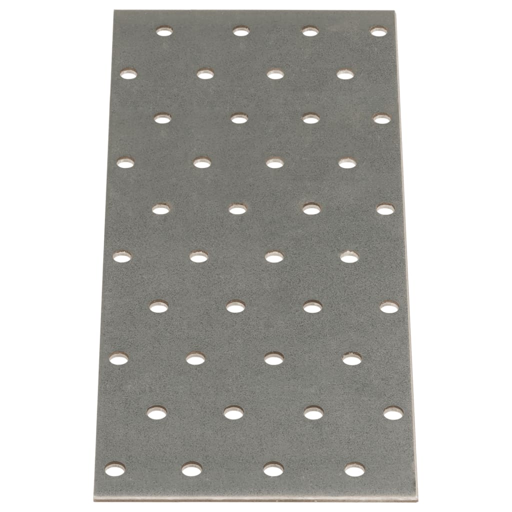 Chapas perfuradas 40 pcs 2 mm 200x80 mm aço galvanizado