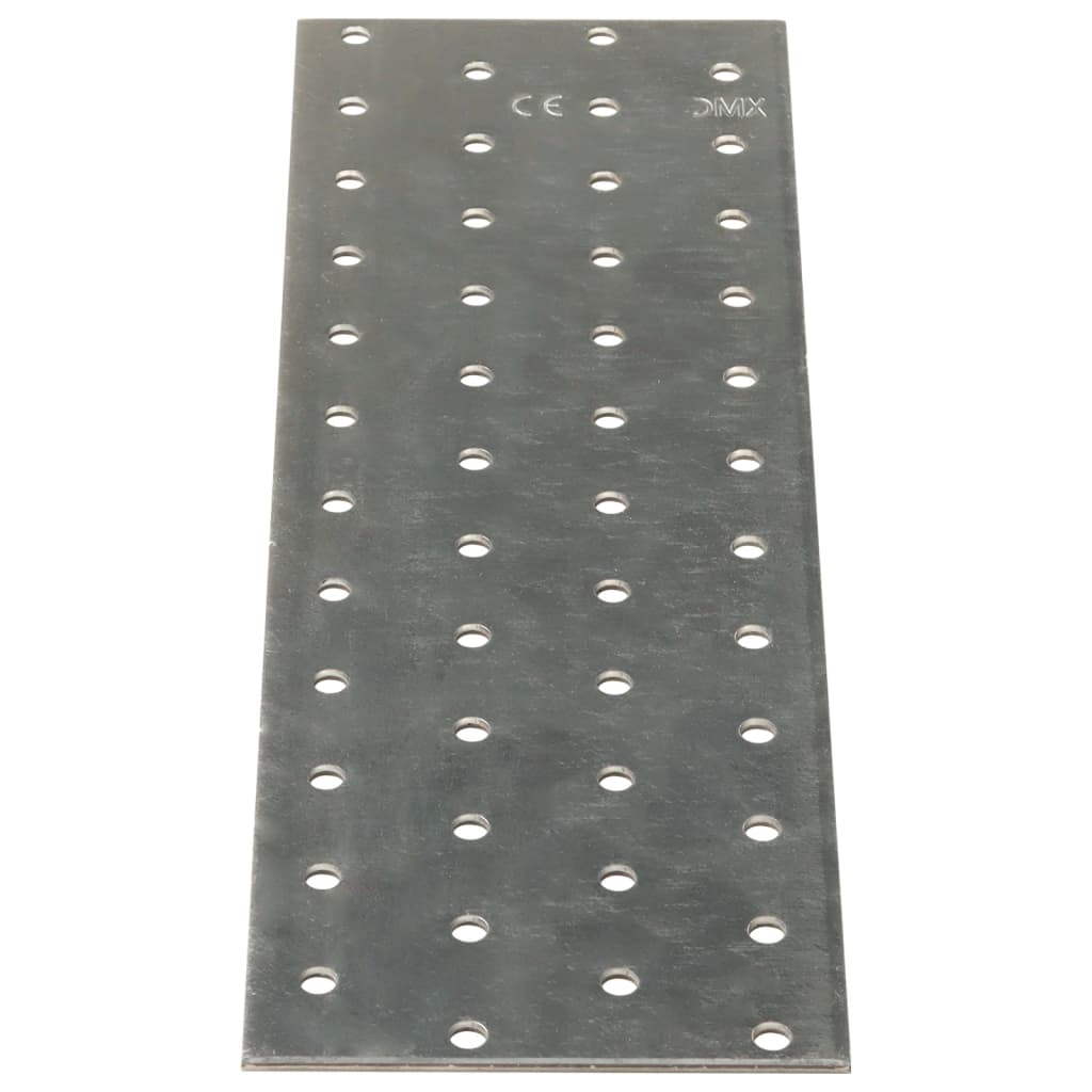 Chapas perfuradas 20 pcs 2 mm 240x80 mm aço galvanizado