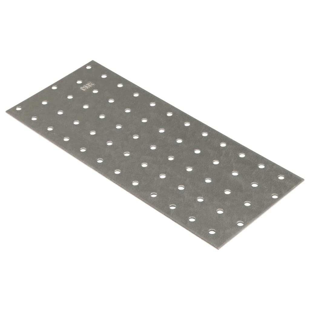 Chapas perfuradas 20 pcs 2 mm 240x100 mm aço galvanizado