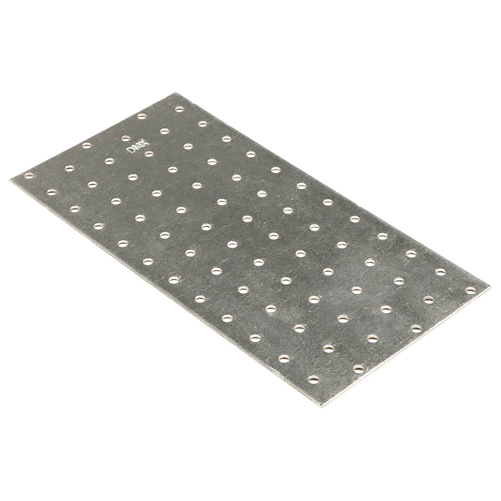 Chapas perfuradas 20 pcs 2 mm 240x120 mm aço galvanizado