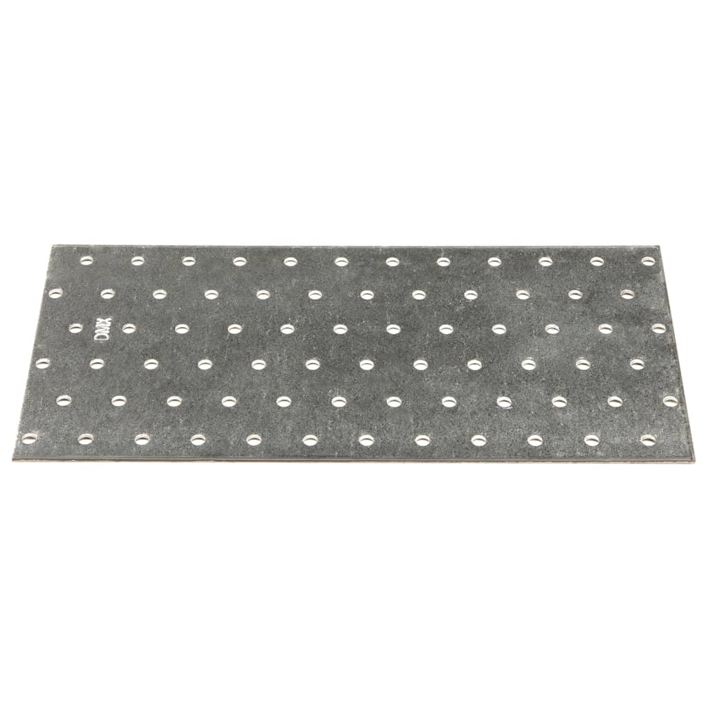 Chapas perfuradas 20 pcs 2 mm 240x120 mm aço galvanizado