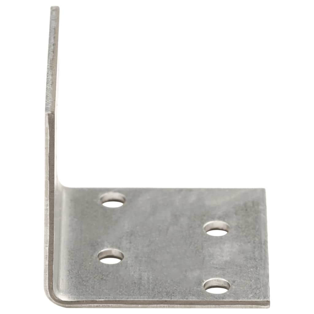 Suportes angulares 100 pcs 2 mm 40x40x40 mm aço galvanizado