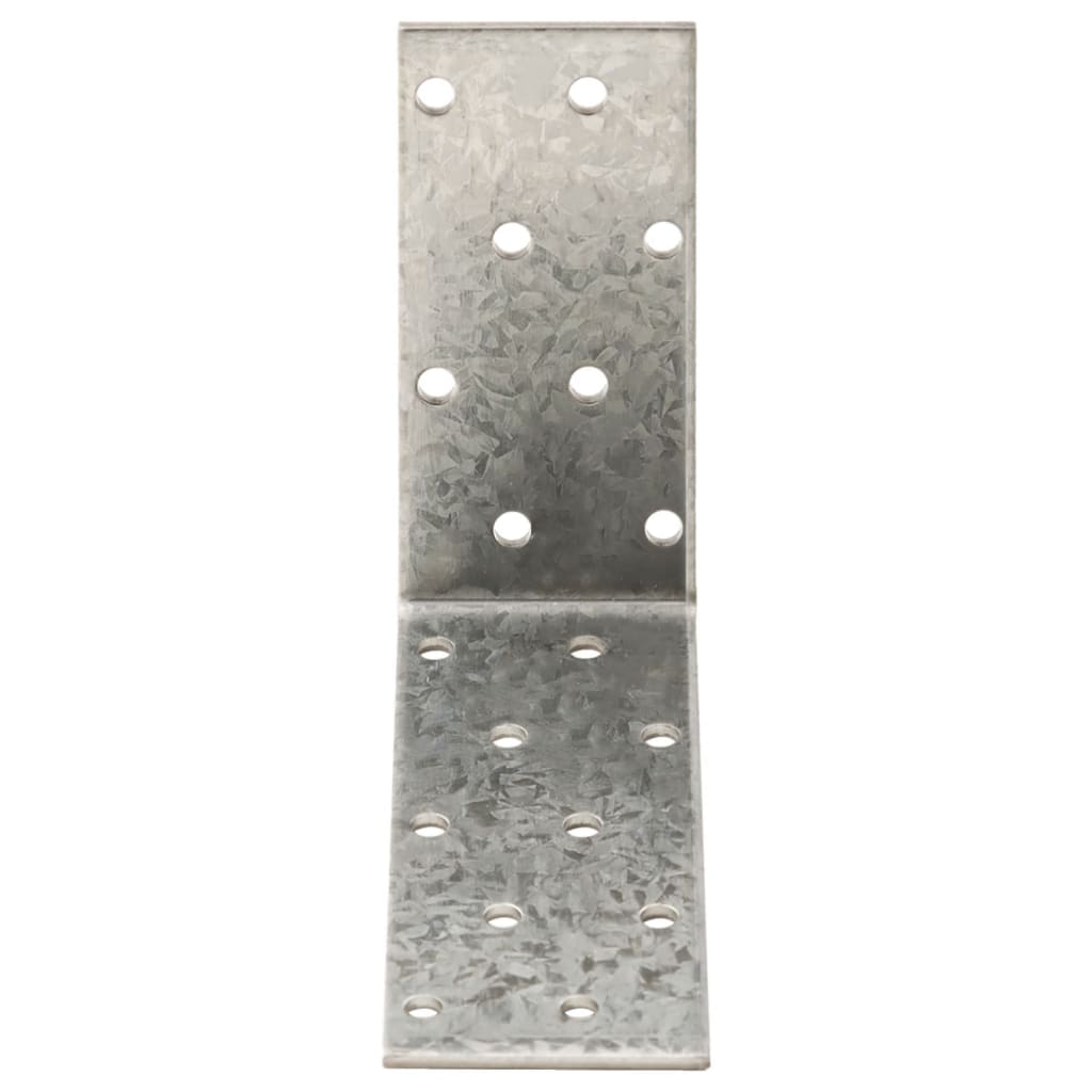 Suportes angulares 40 pcs 2 mm 80x40x80 mm aço galvanizado