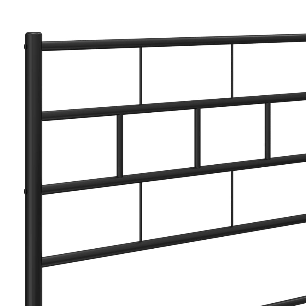 Cabeceira de cama 200 cm metal preto