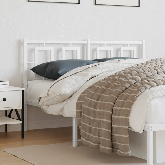 Cabeceira de cama 135 cm metal branco