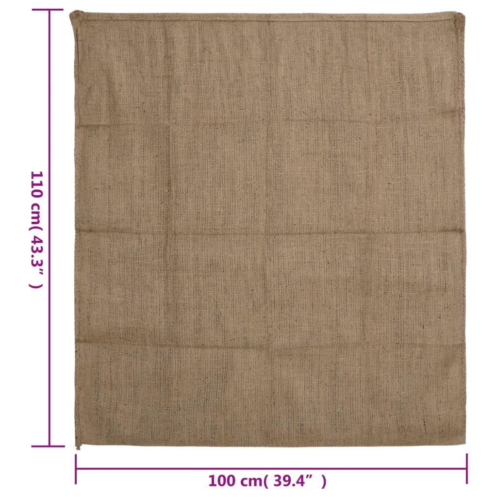 Sacos de juta 5 pcs 100x110 cm 100% juta 340 gsm