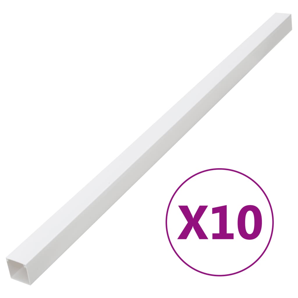 Calhas para cabos 40x25 mm 10 m PVC