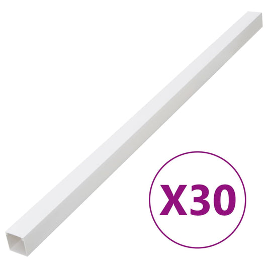 Calhas para cabos 33x33 mm 30 m PVC