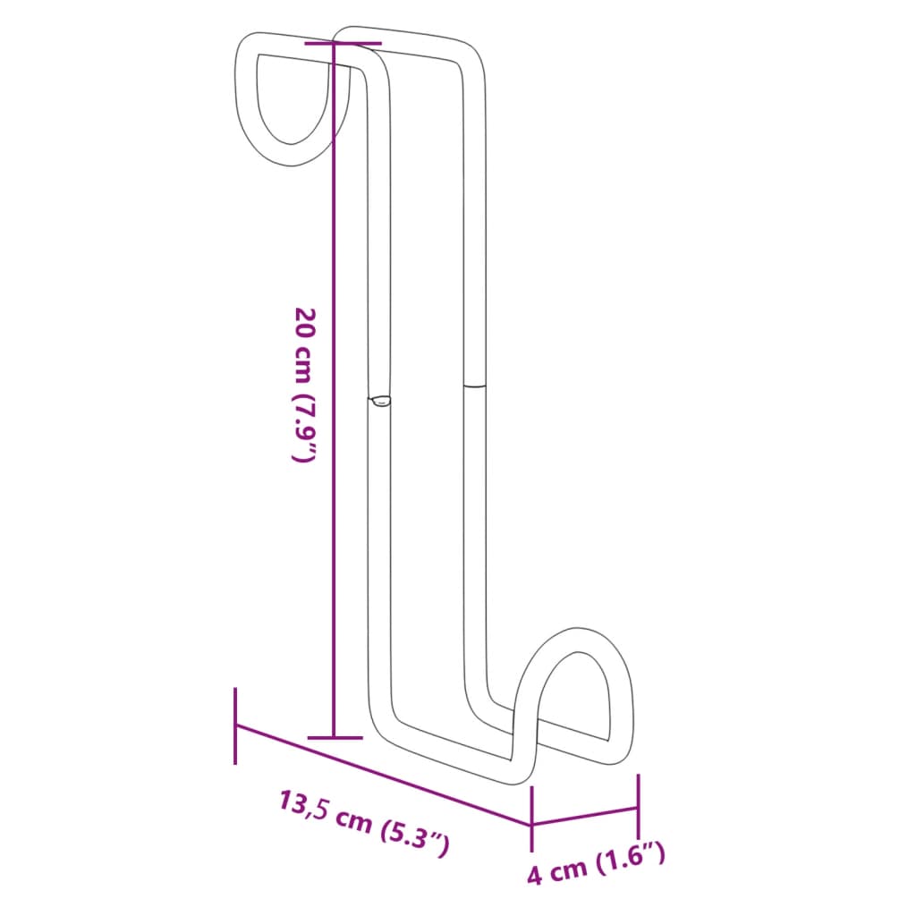 Suportes de brida 3 pcs aço preto