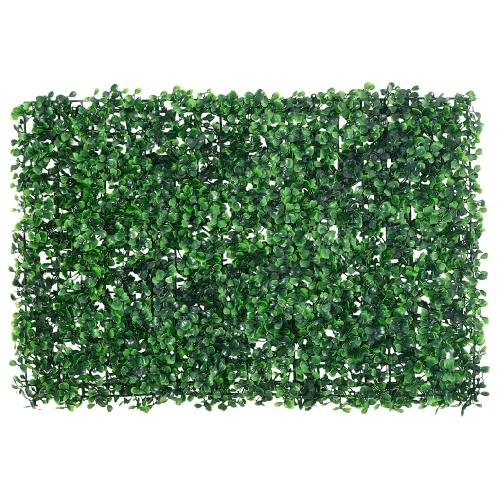 Vedação de arbusto artificial 24 pcs 40x60 cm verde