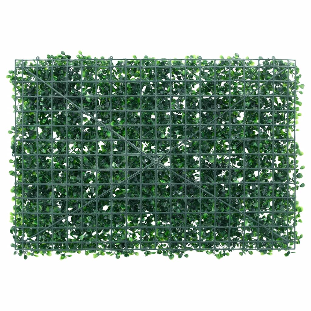 Vedação de arbusto artificial 24 pcs 40x60 cm verde