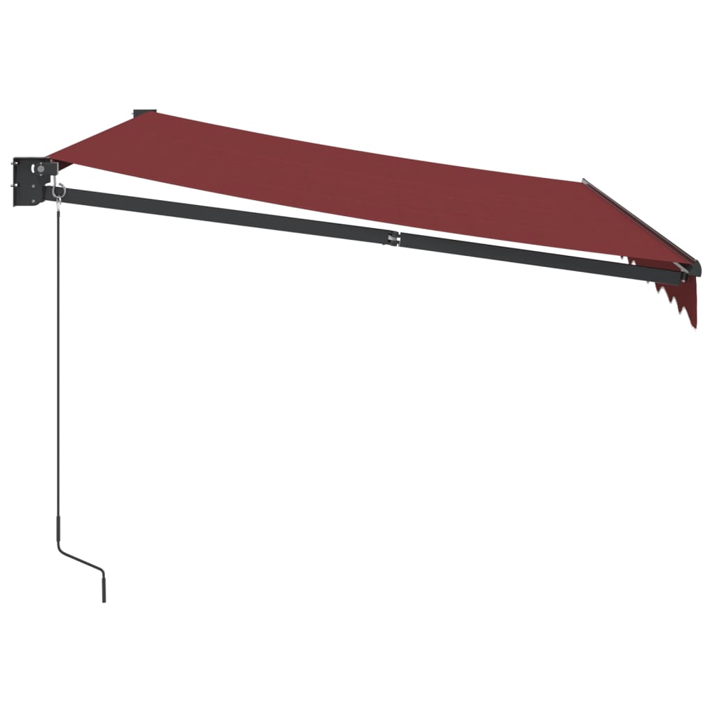 Toldo retrátil manual 300x250 cm bordô