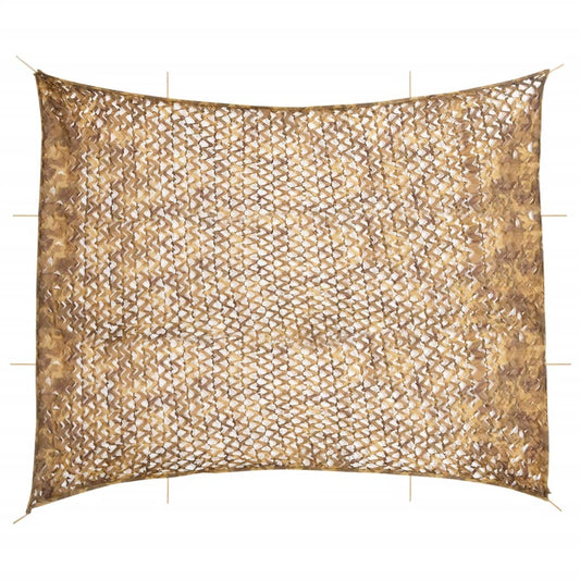 Rede de camuflagem com saco de arrumação 729x602 cm areia