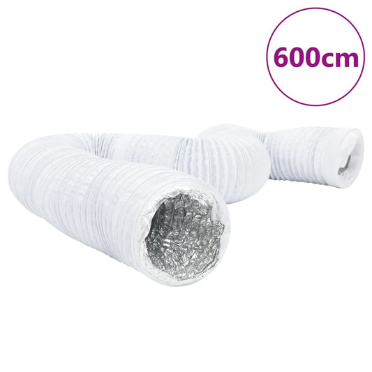 Conduta de ventilação 6 m Ø12,5 cm alumínio e PVC