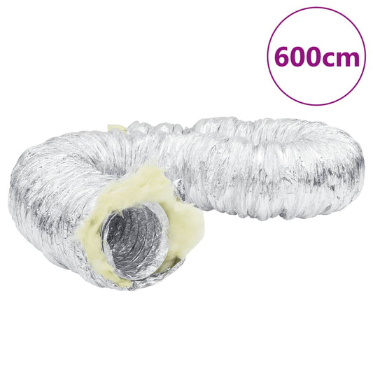 Conduta de ventilação 6 m Ø10 cm alumínio isolado