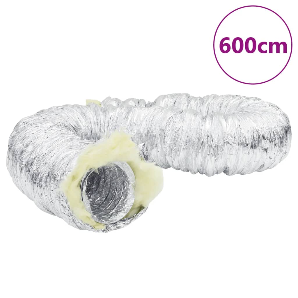 Conduta de ventilação 6 m Ø15 cm alumínio isolado