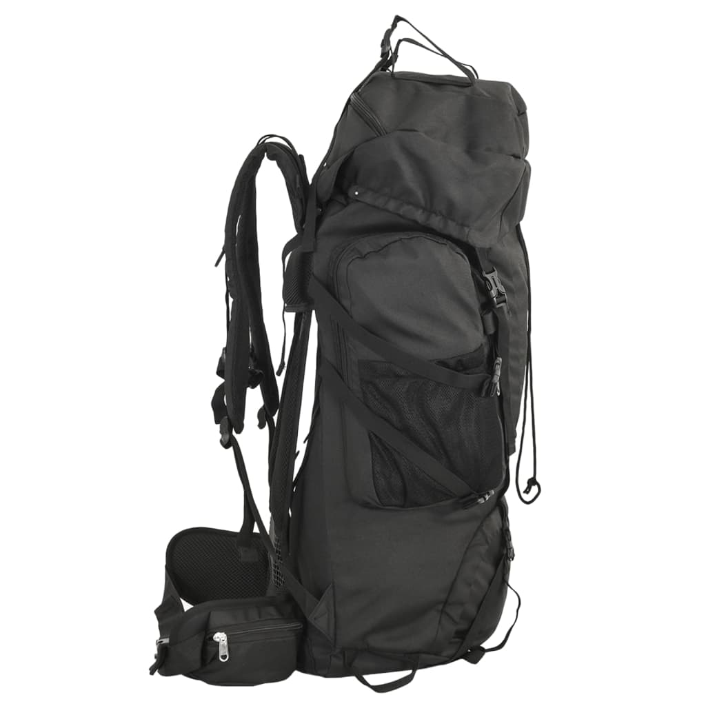 Mochila para caminhadas 60 L tecido oxford preto