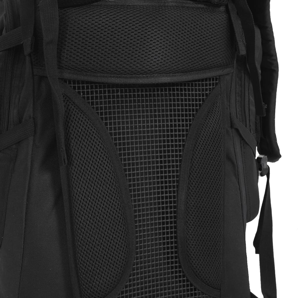 Mochila para caminhadas 60 L tecido oxford preto