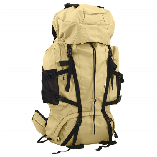 Mochila para caminhadas 60 L tecido oxford caqui