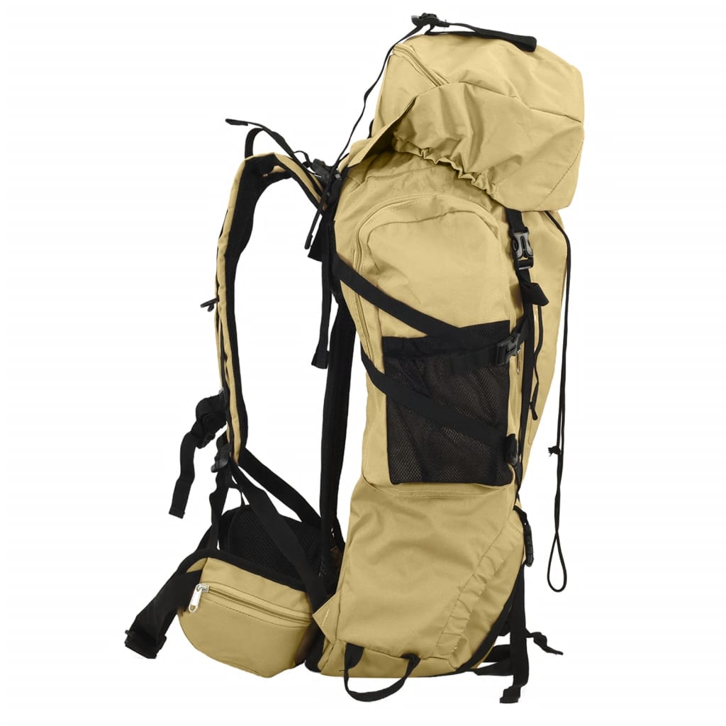 Mochila para caminhadas 80 L tecido oxford caqui