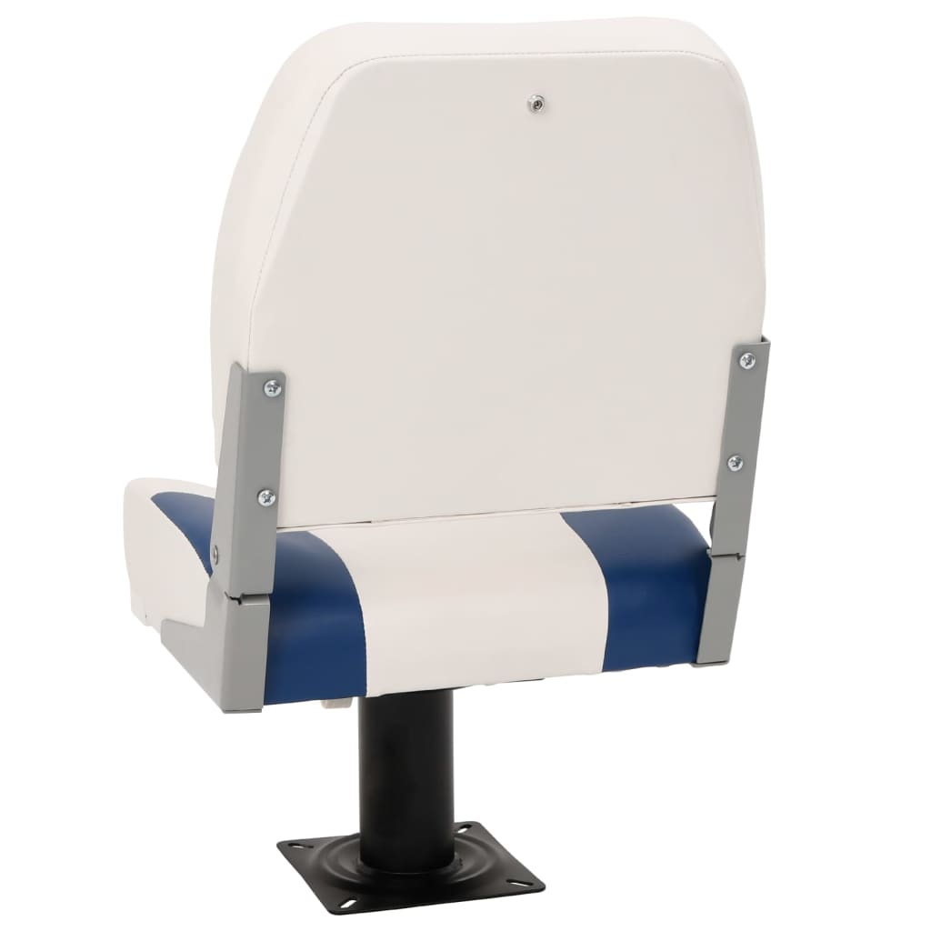 4 pcs conjunto assento barco dobrável 41x36x48 cm azul e branco