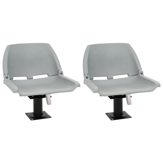 Assentos de barco 2 pcs com pedestal rotativo a 360°