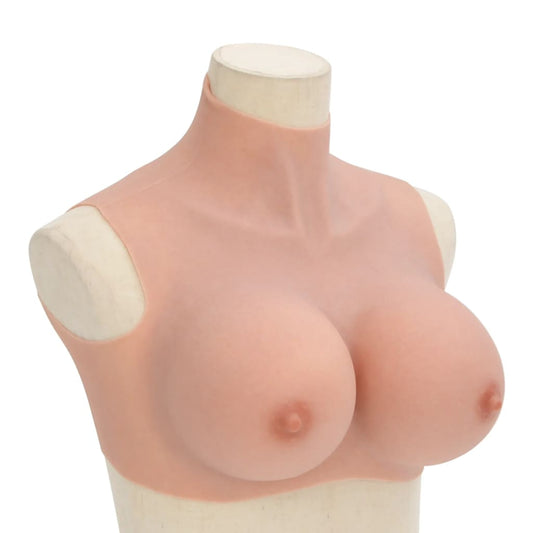 Peitoral de silicone natural copa H