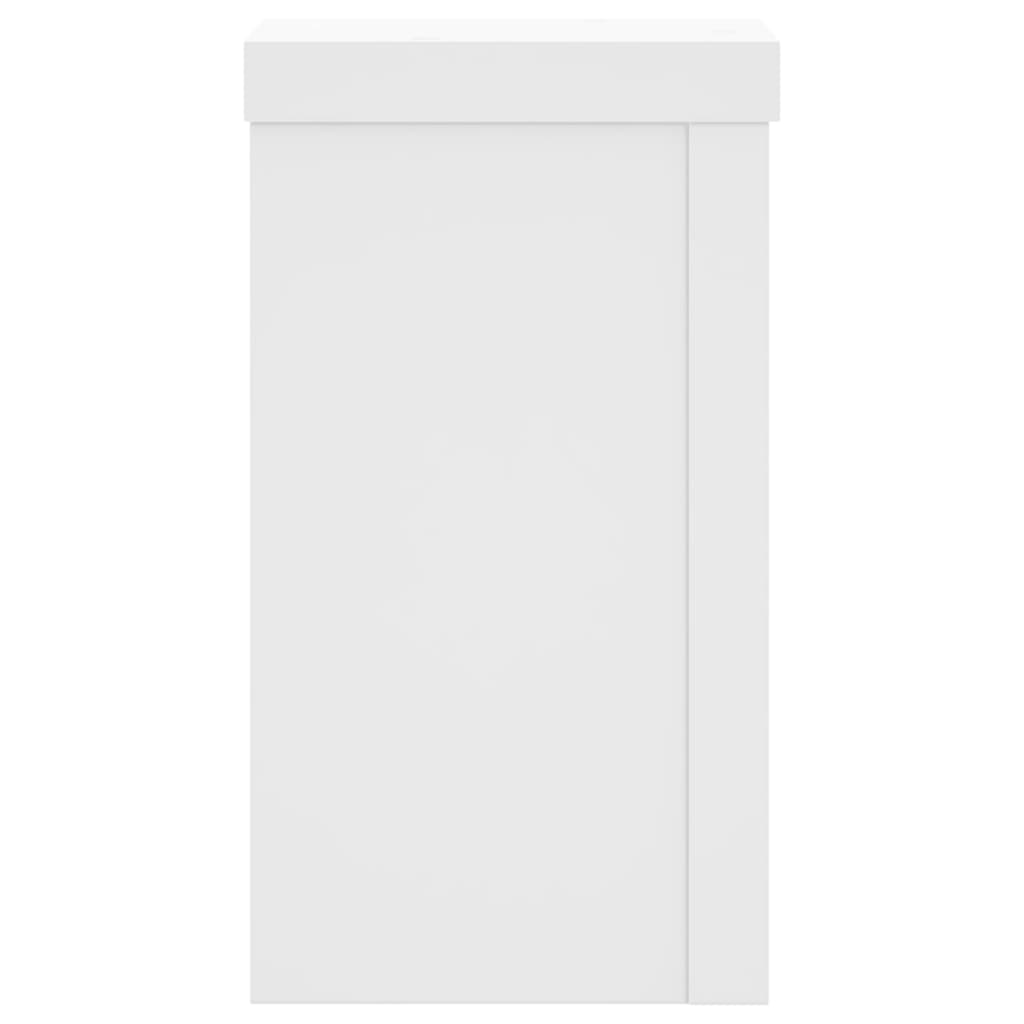 Suportes p/ plantas 2 pcs 10x10x18 cm derivados madeira branco