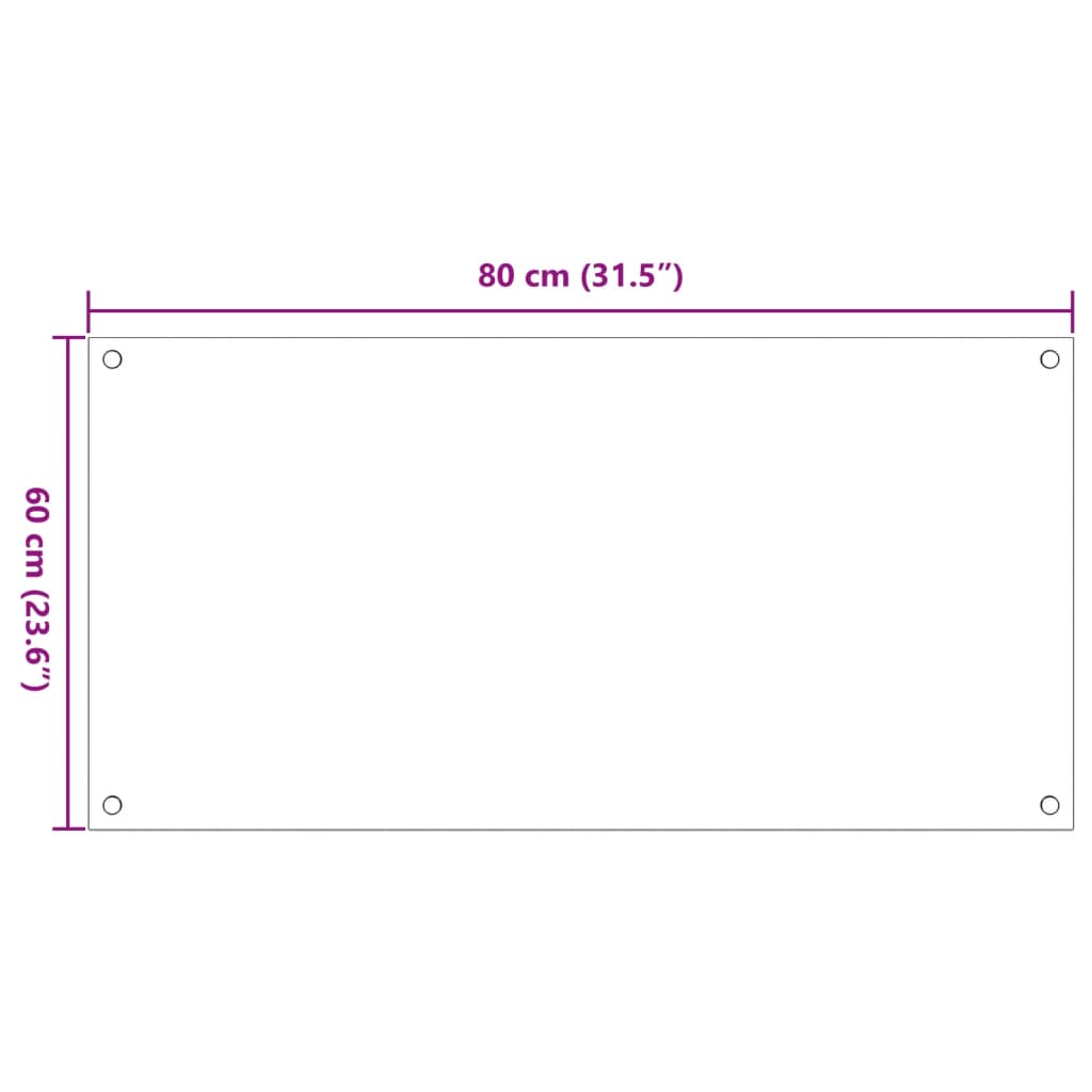 Painéis anti-salpicos de cozinha 2 pcs 80x60 cm vidro temp.